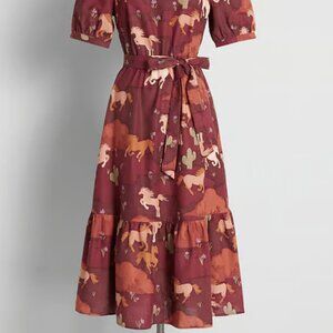 Country Roam, Take Me Home Midi Dress | Modcloth | Princess Highway | Size 12